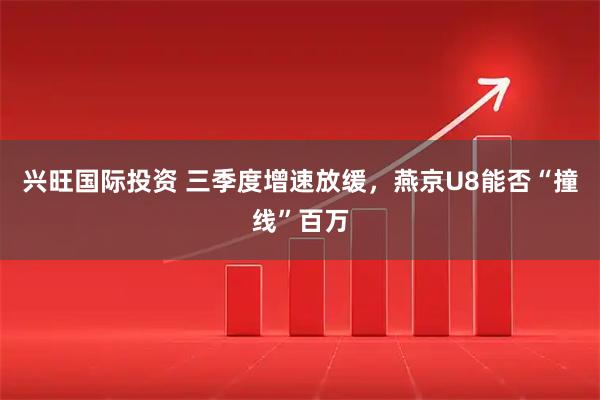 兴旺国际投资 三季度增速放缓,燕京U8能否“撞线”百万